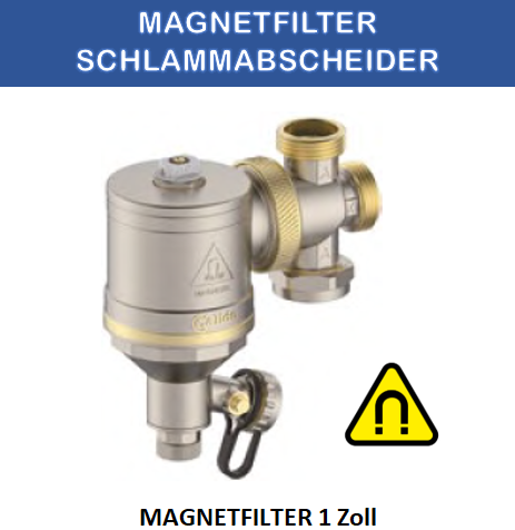 Messing Magnetfilter Schlammabscheider 1″ AG Separator für Heizungs- & Kühlsysteme | TEKE SHOP
