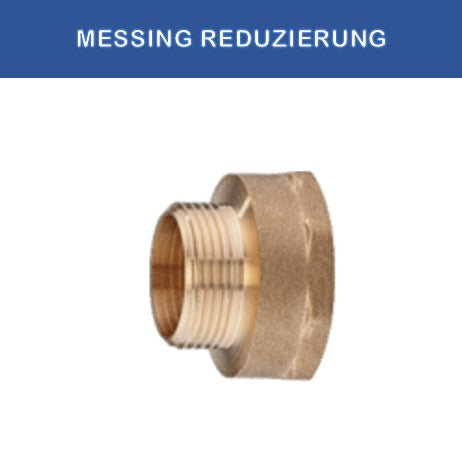 Messing Reduzierung 6/4" IG x 5/4" AG – Messing Fitting für Heizung & Sanitär | TEKE