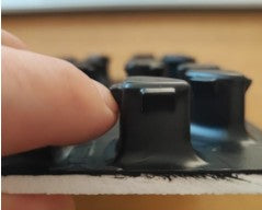 Noppenrohrträgerplatte mit 5mm Dämmung | Fußbodenheizung