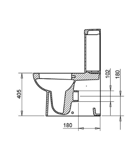 Stand WC Taharet Bidet-Funktion Modell OMEGA