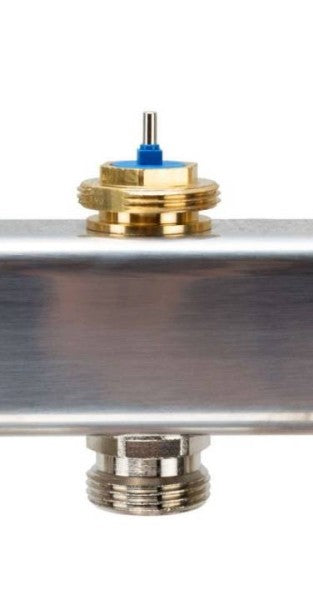 Paslanmaz çelik ısıtma devresi dağıtıcısı 6 ısıtma devresi