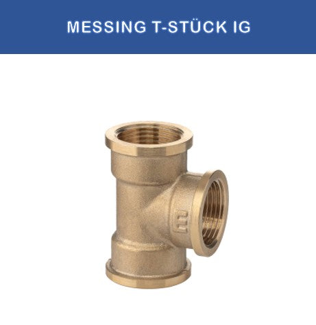 Messing T-Stück IG