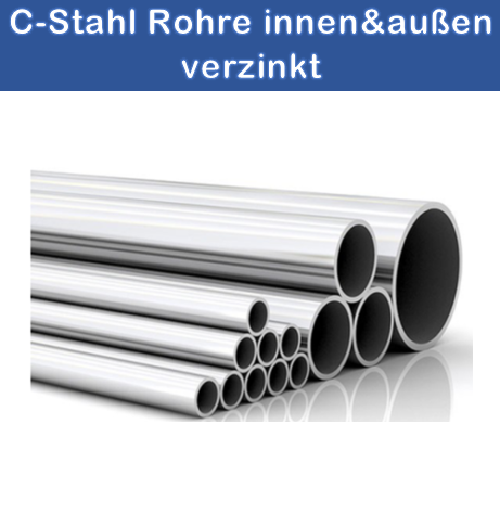 C-Stahl Pressfitting Rohre innen & außen verzinkt