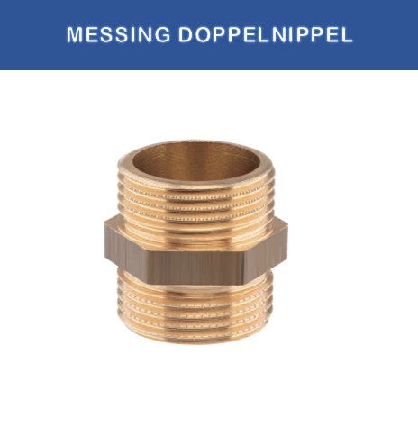 Messing Doppelnippel 3/4" – Messing Fitting für Heizung & Sanitär | TEKE