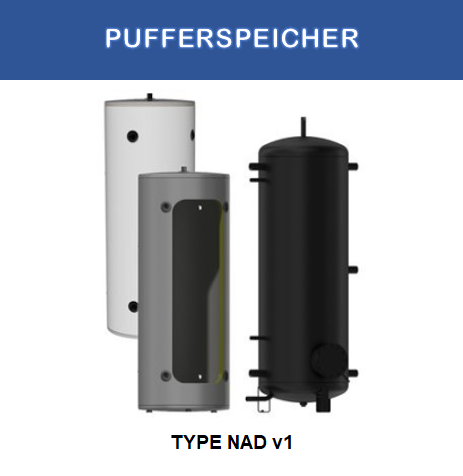 1000 Liter Pufferspeicher mit Isolierung-NAD 1000 v1 (TJ 6/4")