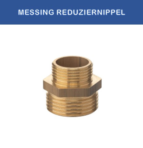 Messing Reduziernippel 5/4"x3/4" – Messing Fitting für Heizung & Sanitär | TEKE