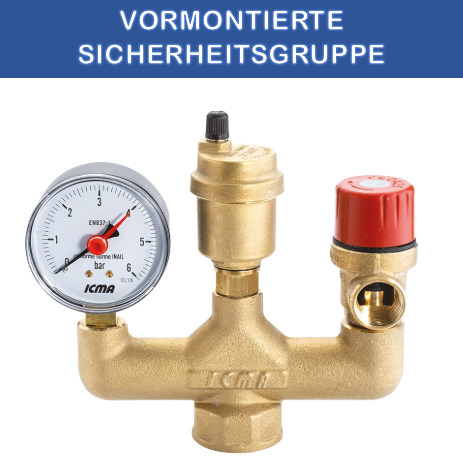 Vormontierte Sicherheitsgruppe DN25 [1"] | TEKE SHOP
