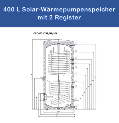 Solar-Wärmepumpenspeicher 400L | Maximale Solarerträge nutzen