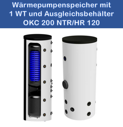 200/120 Liter Wärmepumpen-Kombispeicher OKC NTR/HR