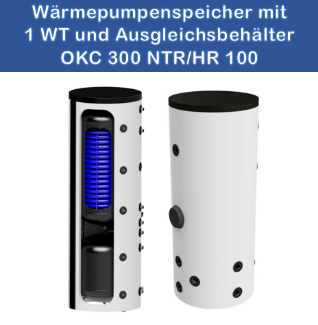 300/100 Liter Wärmepumpenspeicher Kombispeicher OKC NTR/HR