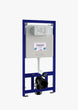 Visam Slim 80 pre-wall element for drywall construction for wall-hung toilet installation including white flush plate