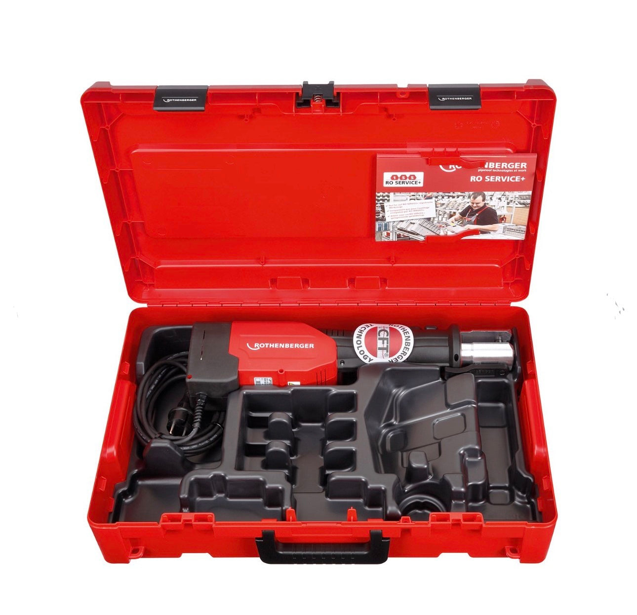 MIETEN statt KAUFEN: Rothenberger ROMAX 3000 AC elektrohydraulische Fitting - Pressmaschine Set inkl. Pressbacken bis 32mm