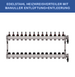 Stainless steel heating circuit manifold - 14-way - underfloor heating - 1-inch connection - with brackets