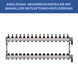 Stainless steel heating circuit manifold - 16-way - underfloor heating - 1-inch connection - with brackets
