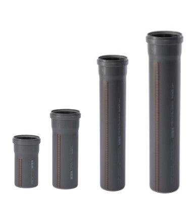 HT Safe Rohr mit Muffe DN32x2000mm