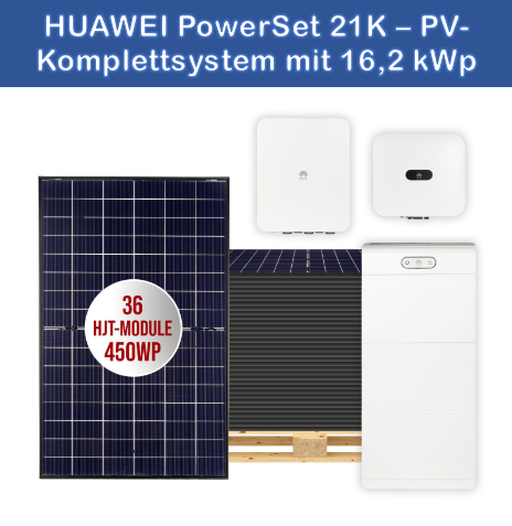 10 kW güç depolama LUNA2000-10-S0 ve Akıllı Güç Sensörü içeren 10 kW hibrit invertör SUN2000-10KTL-M1 içeren HUAWEI PV paketi