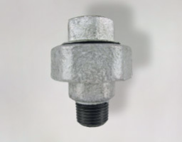 Holländer Rohrverschraubung 1/2" IG/AG schwarz Temperguss Figur 331 flach dichtend | online kaufen