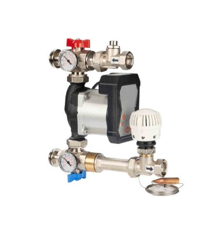 Wita yüksek verimli sirkülasyon pompası standart 130mm ile yerden ısıtma için sabit değer kontrol istasyonu