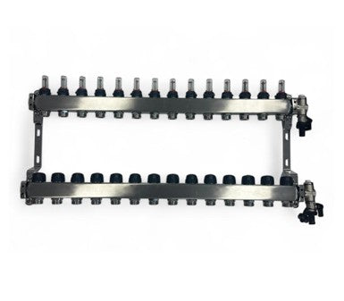 Heizkreisverteiler 14 Heizkreise kaufen | FBH Verteiler günstig - TEKE