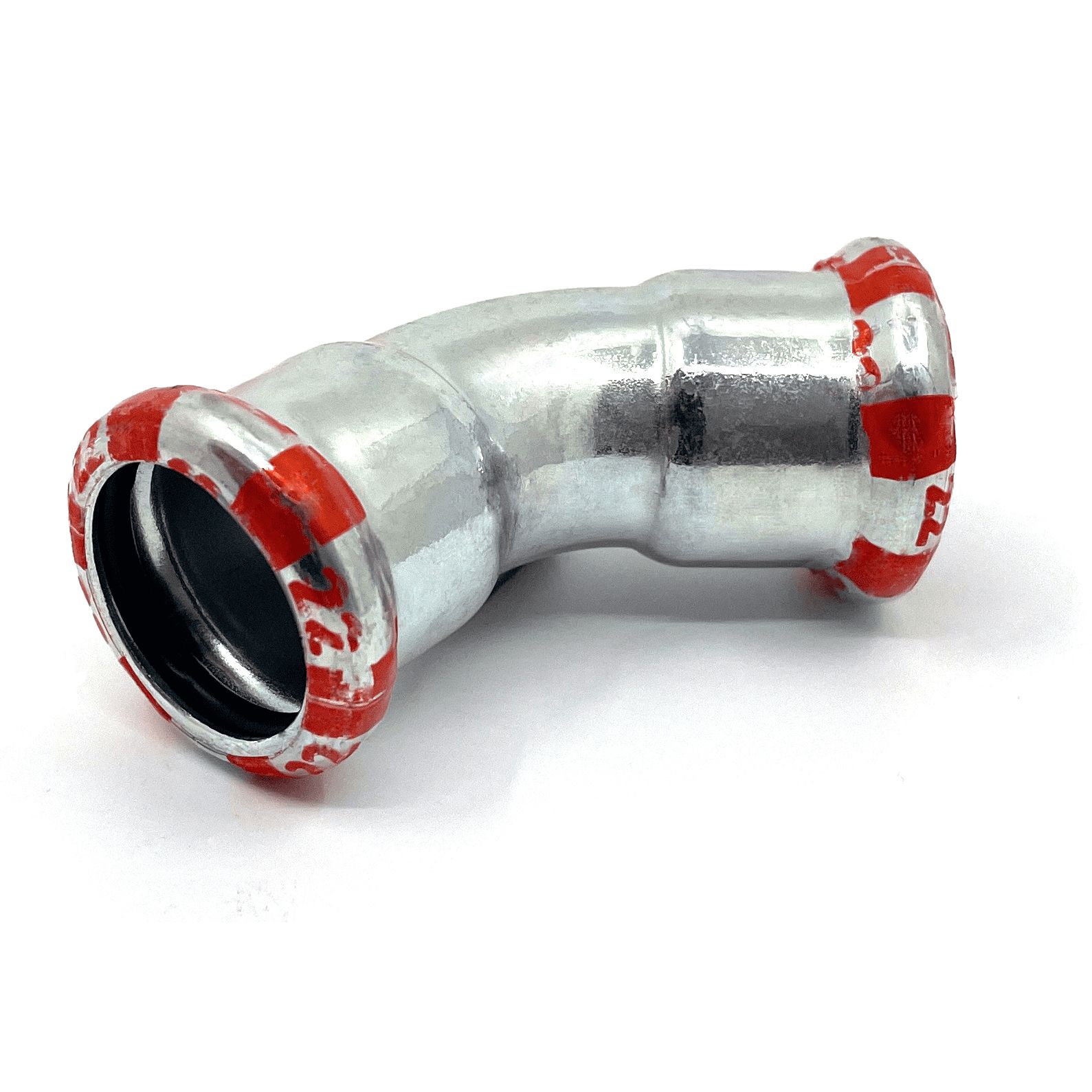 C-Stahl-Pressfittings Bogen 45° I/A-54mm