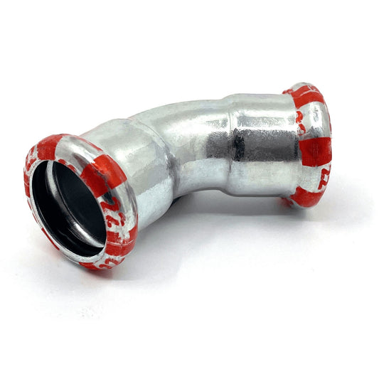 C-Stahl-Pressfittings Bogen 45° I/I -76,1mm