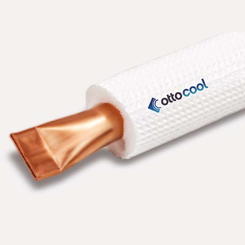 Teava rece din cupru preizolata 3/8 inch x 0.8mm 7mm izolata - rola de 50m