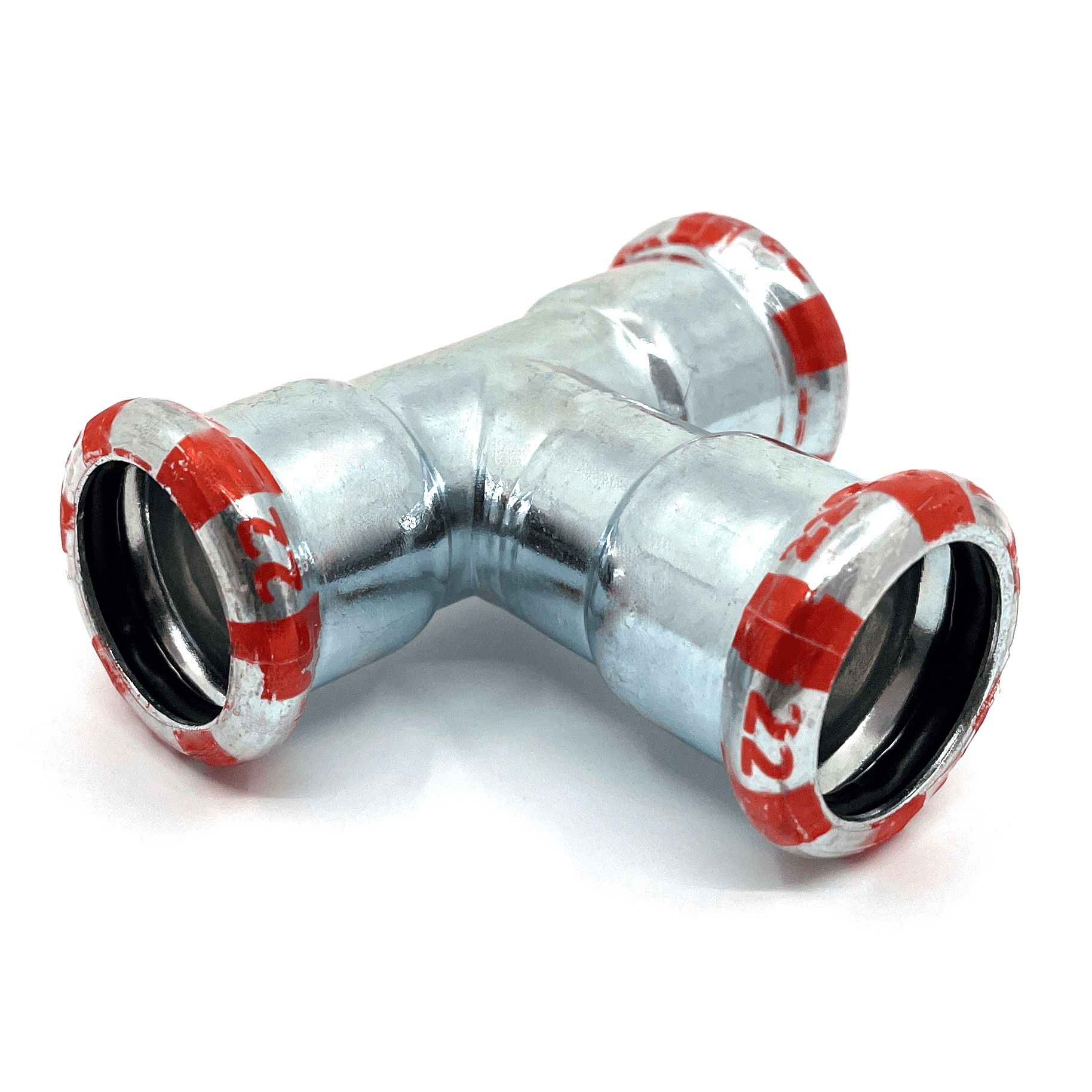 C-Stahl-Pressfittings T-Stück  -18mm