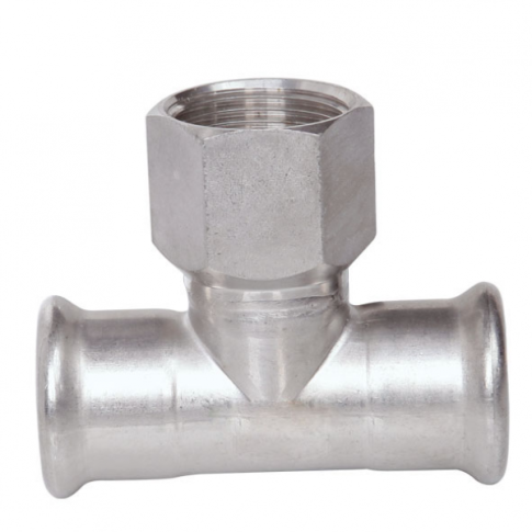 Pressfittings T-Stück IG|Abmessung D=88 x  2"  x 88mm