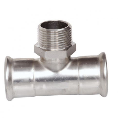 Pressfittings T-Stück AG|Abmessung D=15 x 1/2" x 15mm