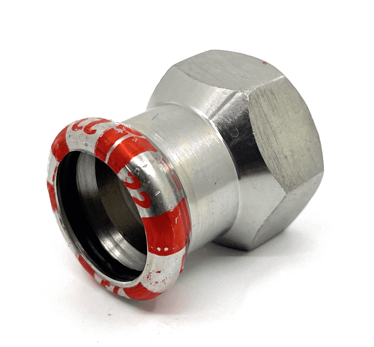 C-Stahl-Pressfittings Übergangsmuffe IG -15 x 1/2"