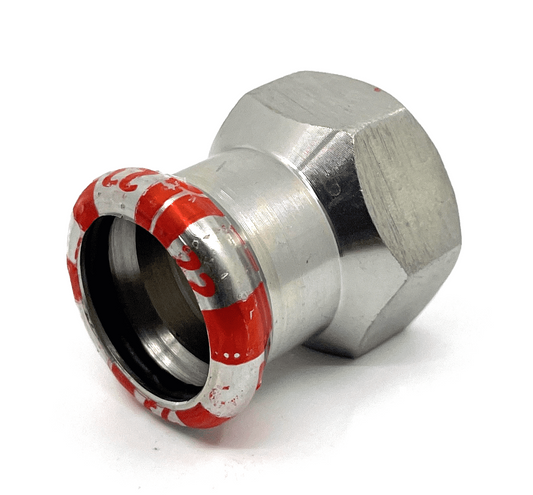 C-Stahl-Pressfittings Übergangsmuffe IG -15 x 1/2"