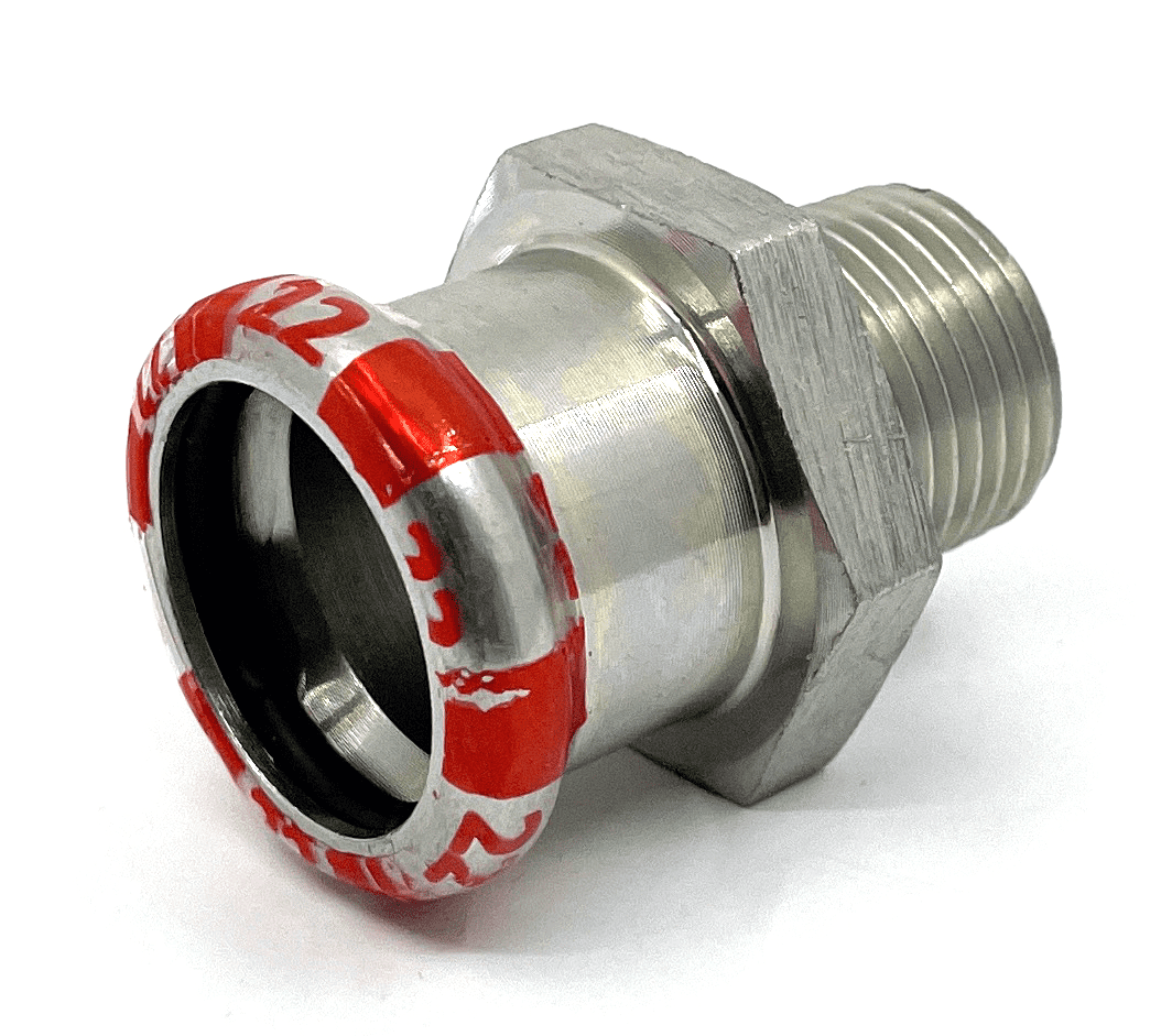 C-Stahl-Pressfittings Übergangsstück AG-22 x 3/4"