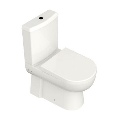 Stand-WC Taharet/Bidet Kombination inkl. Armatur heiß/kalt inkl. Spülkasten inkl. Deckel inkl. Spülventil Komplett-Set – Modell: OMEGA