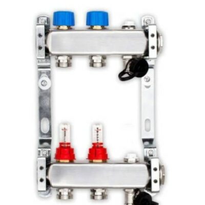 Heizkreisverteiler für Fußbodenheizung 2 Heizkreise
