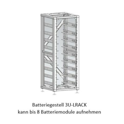 Deye BOS G 3U LRACK (Einbau fuer 8 Stueck Batterien und 1 Stueck High Voltage Batterie Cluster- Kontrollbox)